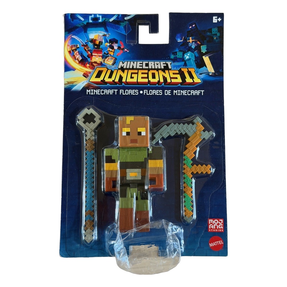 Mattel Minecraft Dungeons Flores 3.25" Action Figure with Accessories GTP08